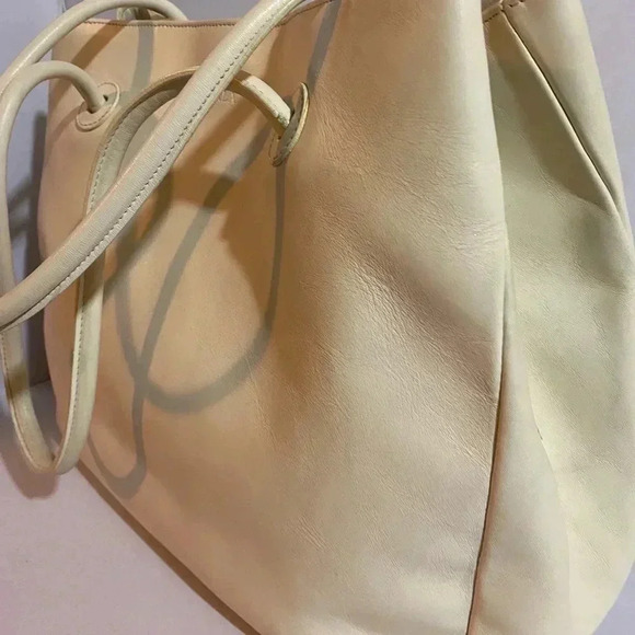 Furla beige leather satchel handbag - Picture 5 of 13